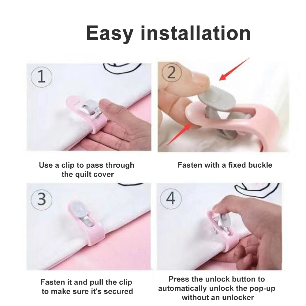 Clips para sábanas de dormitorio, soporte para edredón, manta antideslizante, cortina, manta, cubierta de edredón, dispositivo fijador, 6/12 Uds.