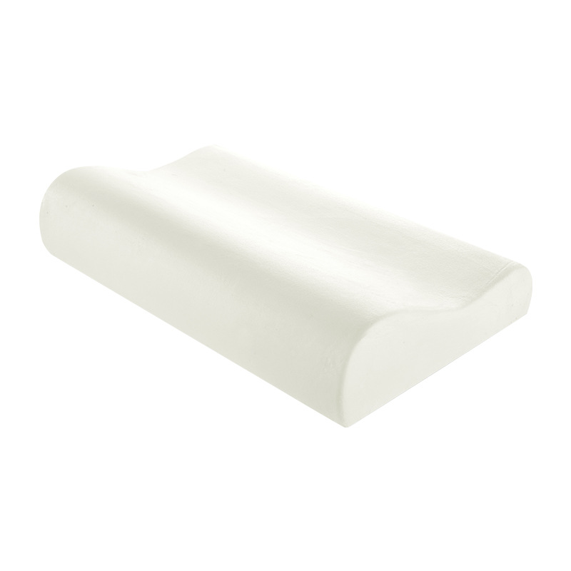 Almohada larga de espuma viscoelástica, almohada de cama, protección del cuello, almohada de maternidad en forma de rebote lento para dormir, almohadas ortopédicas: 48 x 74 / Naranja