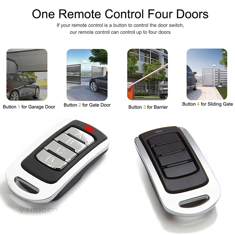 Garage Door Remote Control 280MHz-868MHz Multifrequency Gate Remote Control Duplicator Electric Gate Garage Door Opener Keychain