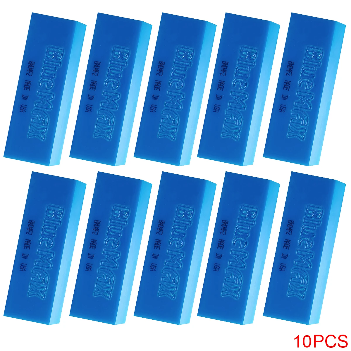 10 stücke Blau Max PPF Schaber Wasser Wischer Kohlenstoff Faser Verpackung Auto Vinyl Rakel Aufkleber Fenster Tönung Aufkleber Film Installieren werkzeug: Blau