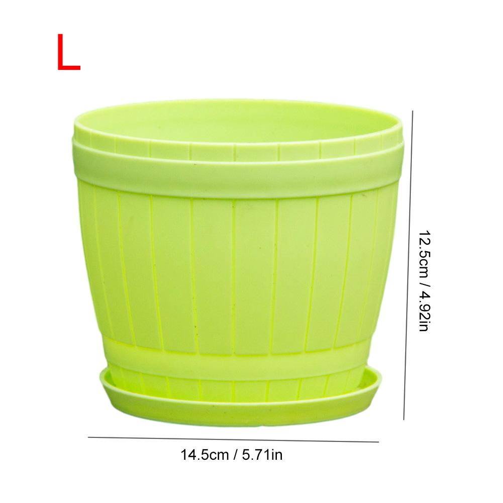 Planteur en plastique coloré Pot de fleur plaques ensemble Pots de plantes conteneurs de jardinage avec des trous de drainage garder le sol drainé et ventilé