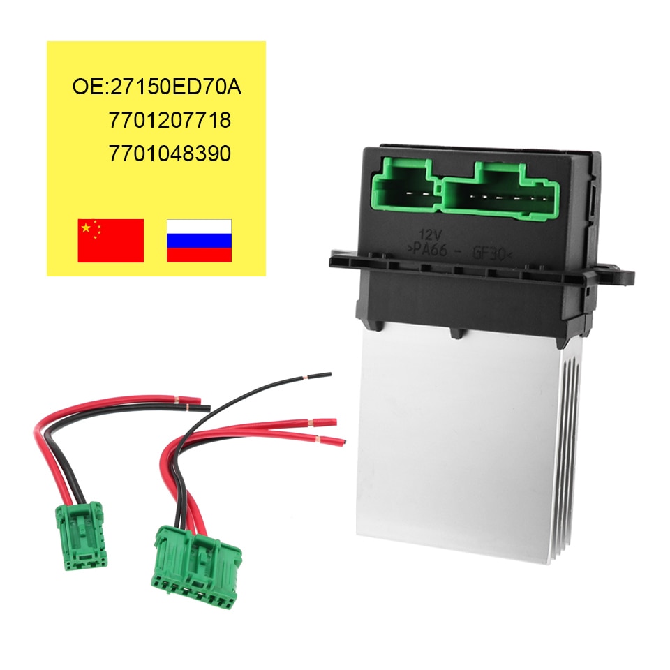 Ventilateur moteur chauffage ventilateur résistance connecteur/fil 27150ED70A 7701207718 7701048390 pour Renault Citroen Nissan Peugeot 406 6441L2