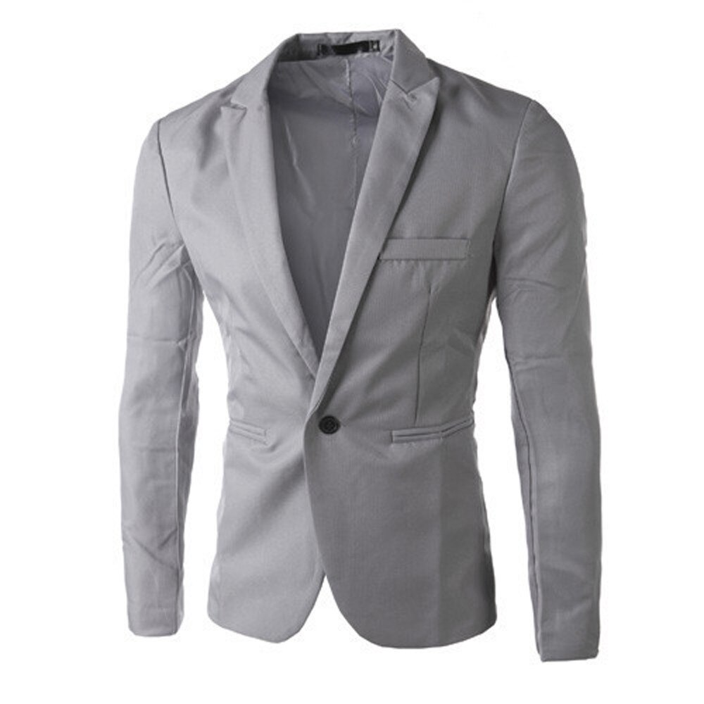 solid Men Blazer Casual Suits Slim Fit suit jacket Men Sping Costume Homme,Terno Masculin Blazer jacket d90509