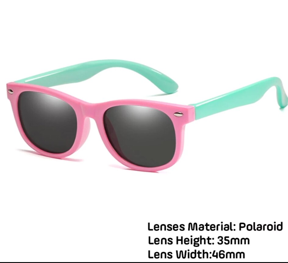 Kids Gepolariseerde Zonnebril TR90 Jongens Meisjes Zonnebril Siliconen Veiligheidsbril Cadeau Voor Kinderen Baby UV400 Eyewear: 02