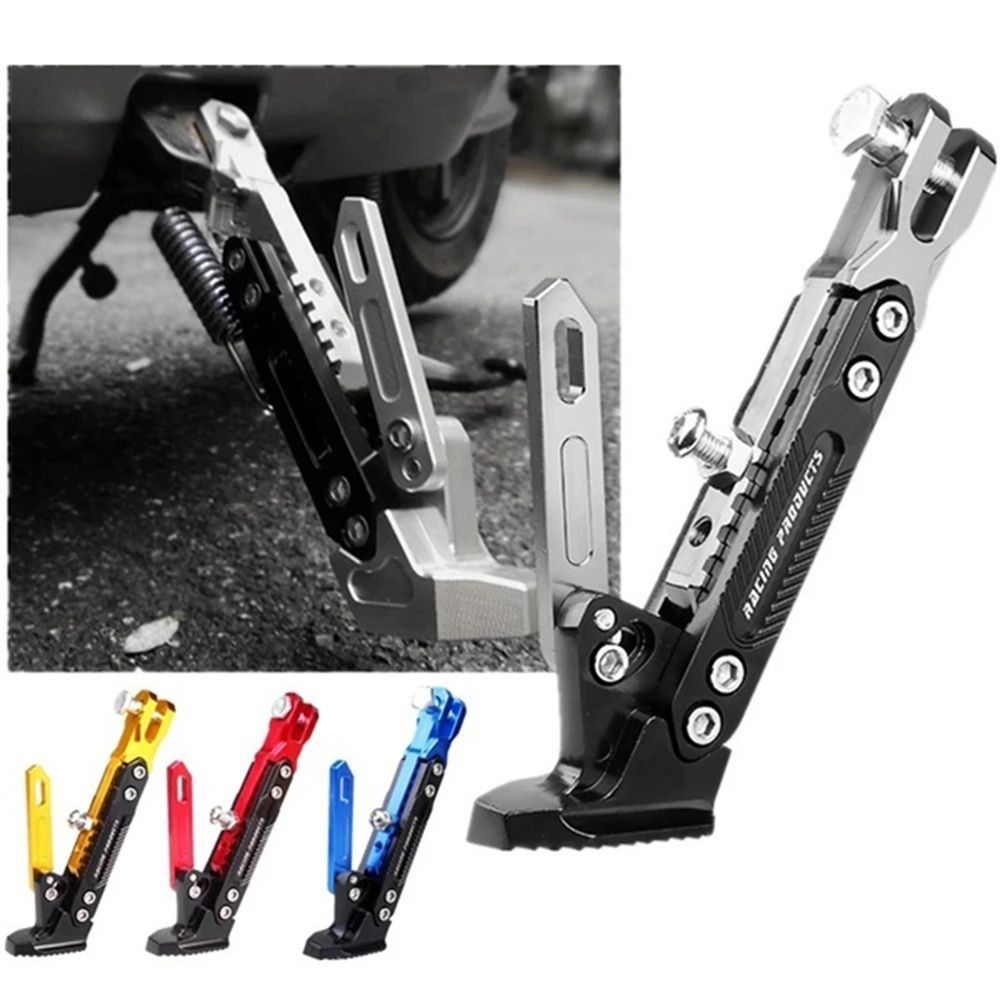 Cnc metalen motorfiets voetsteun, duurzaam, corrosiebestendig, elektrische zijstandaard, verstelbare voetsteun.