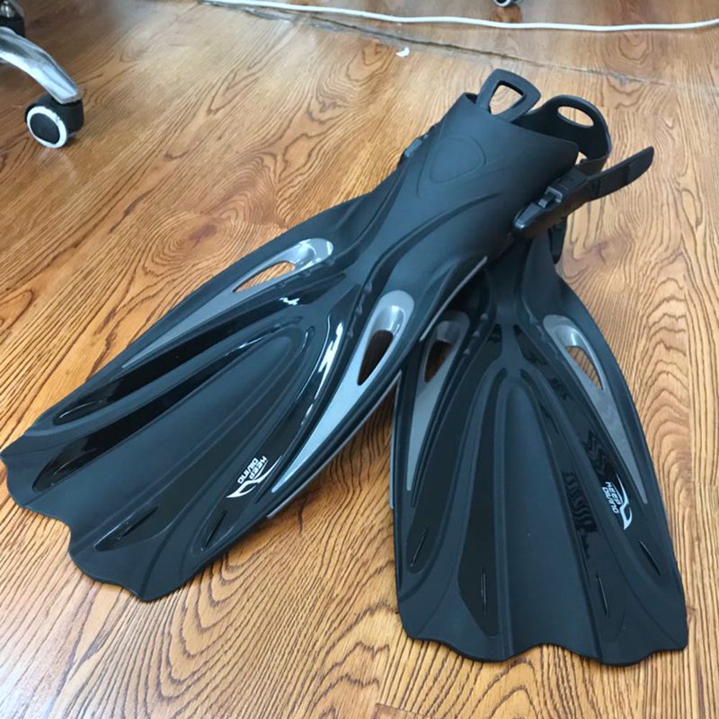 KEEP DIVING Open Heel Scuba Diving Long Fins Adjustable Snorkeling Swim Flippers Special For Diving Boots Shoes Gear(XL)