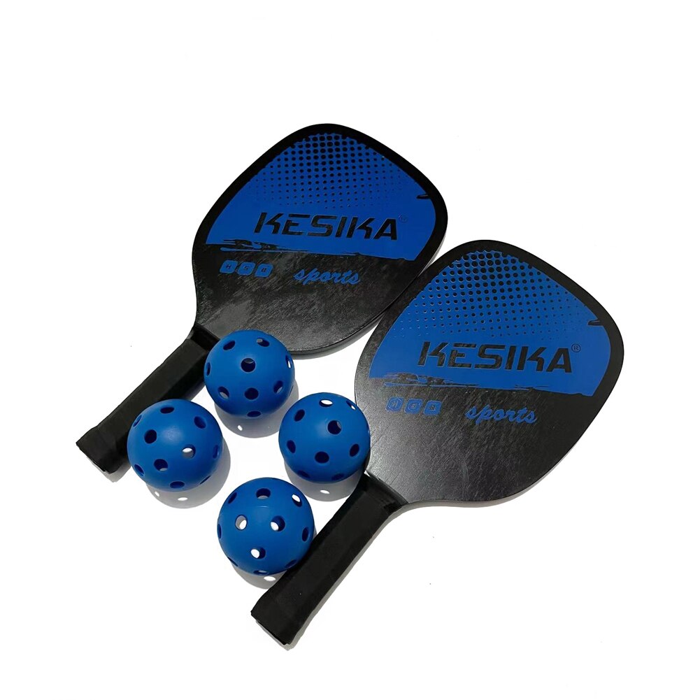 Pickleball Paddle Set Pickleball Rackets Bal Set 2 Rackets &amp; Amp 4 Pickleball Ballen Met Draagtas Voor Mannen Vrouwen: Blauw