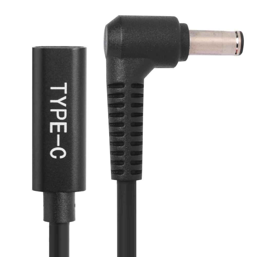 USB C żeńskie do 90 stopni kątowe złącze DC PD szybka ładowarka do laptopa przedłużacz konwerter łącznik adaptera