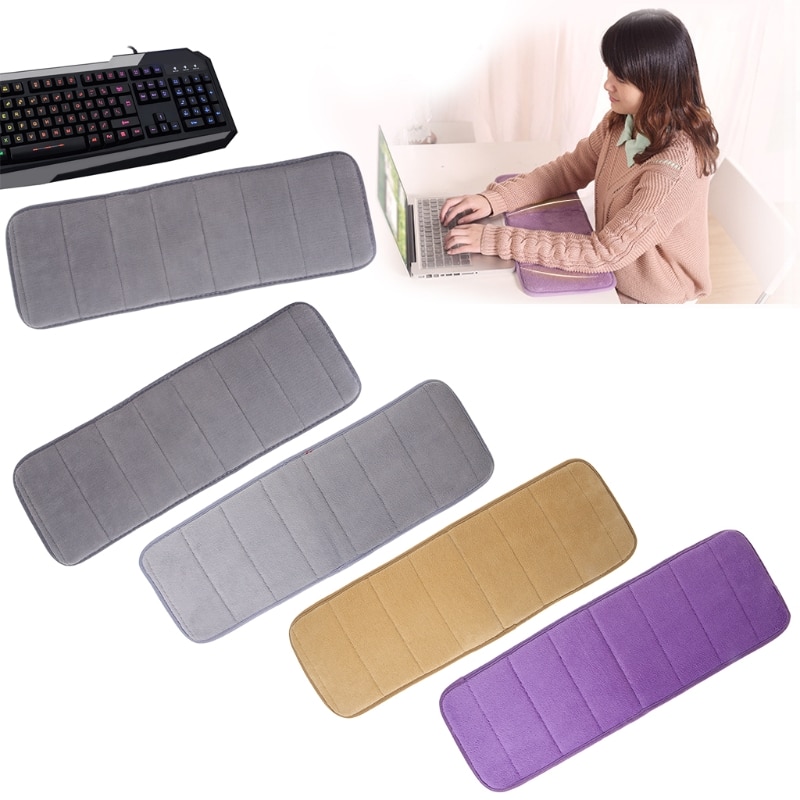 Coudières et tapis de souris antidérapants Ultra doux, en coton à mémoire de forme, absorbant la sueur, idéal pour le bureau