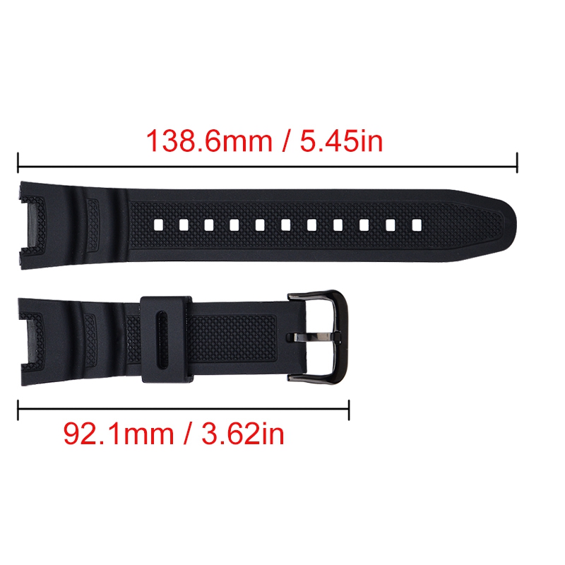 Hangrui Silicone strap For Casio SGW-100 Smart watch Waterproof Black Wristbands stainless steel buckle Wriststrap women men