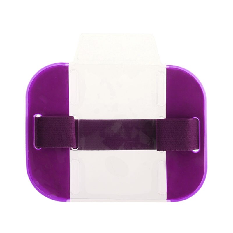 1pc elastyczne ramię zespół uchwyt na identyfikator zdjęcie opaska etui na karty kredytowe przenośna przezroczysta karta pcv organizator wysokiej jakości