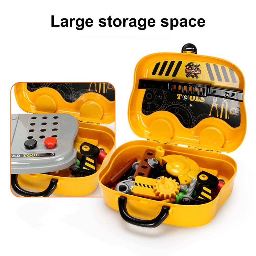 Pretend Play Speelgoed Onderhoud Kit Bus Shape Praktische Vermogen Plastic Beauty Accessoires Ouder-kind Interactief Spel Speelgoed