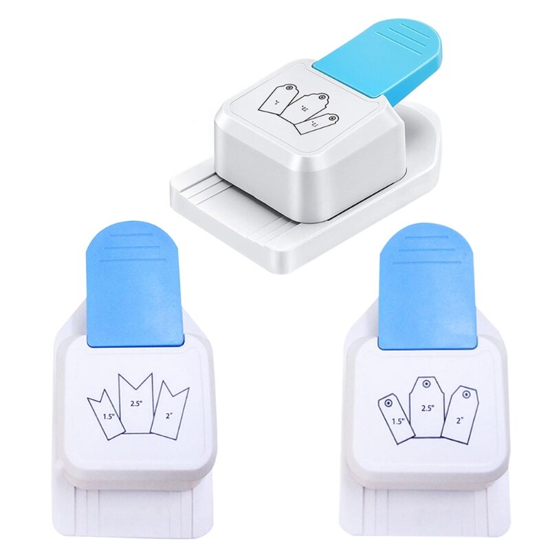 Gxma 3 In 1 Tag Punch Hoek Cutter Paper Punch Bladwijzer Ponsmachine Voor Diy Ambachten Projecten Scrapbooking