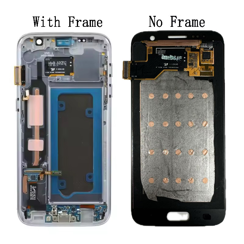 Amoled Burn Shadow LCD For Samsung S7 G930 LCD Display Touch Screen Digitizer Assembly For Samsung G930 G930F LCD With Frame