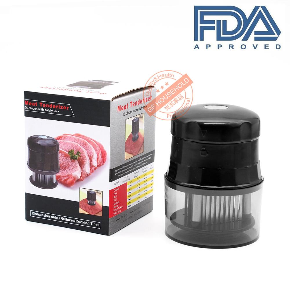56 Stainless Steel Blades Meat Poultry Tenderizer Loose Meat Needle for Steak Beef Pork Fish Chicken
