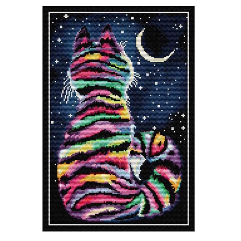 Cross Stitch Kits Beginners Full Range Of Embroidery Starter Kits For Adults Printed Cross Stitching DIY Kit 14CT, Cat: Default Title