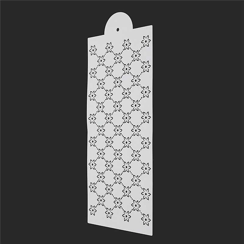 Aomily diy 4 stk/sæt prinsesse blonder kage stencil sæt kage håndværk stencils kage kant stencils sæt dekorere kage bage værktøj