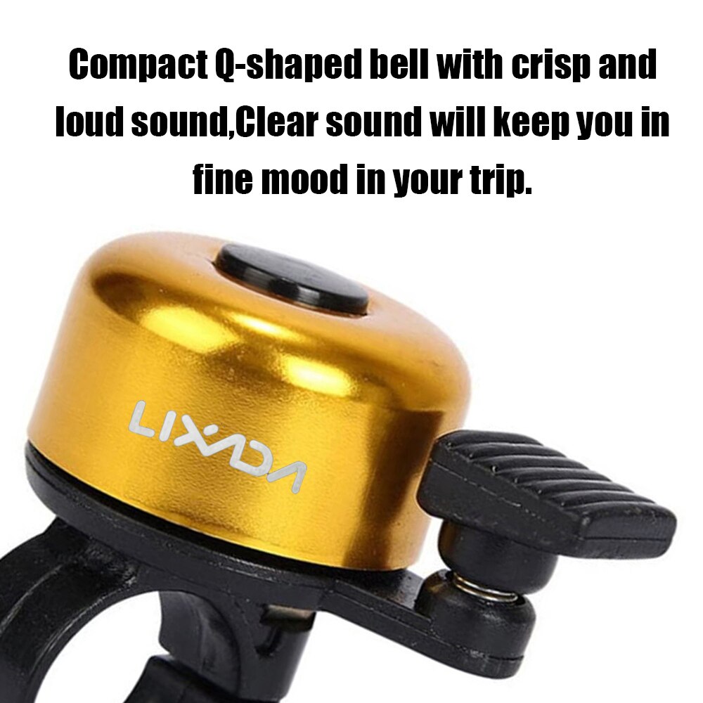 LIXADA-bocina de aleación para bicicleta de montaña, alarma de sonido para manillar de Ciclismo de seguridad, campana de Metal, accesorios para bicicleta