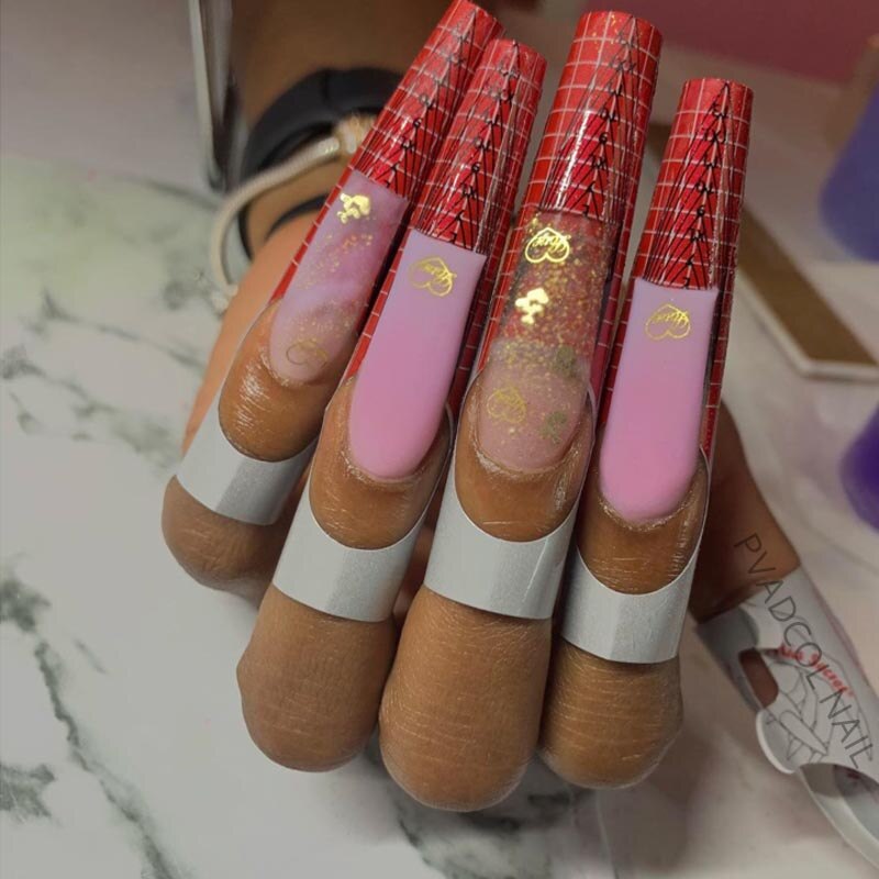 Nail Form Tips Extension Guide Stickers Self Adhesive Acrylic Nail System Sculpted Nails Form Tool