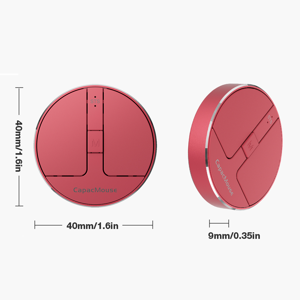 Trådløs mus 3 -modus bluetooth 5.2/2.4g/ usb mini kapasitive mus ultratynn trådløs datamus justerbar dpi for pc bærbar pc
