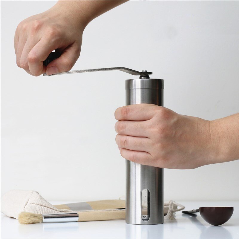 Portable Stainless Steel Grinder Household Coffee Machine Manual Pepper Grinder Coffee Mill Domestic Kitchen Grinding Tools