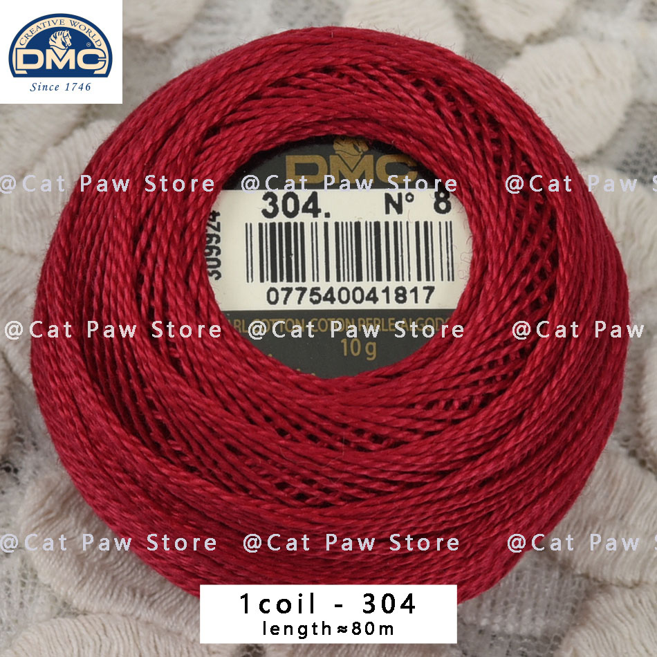 Hilos de punto de cruz DMC originales, hilo de bordar, hilo de moulina, hilo de algodón para gancho, hilo de coser, línea de ganchillo