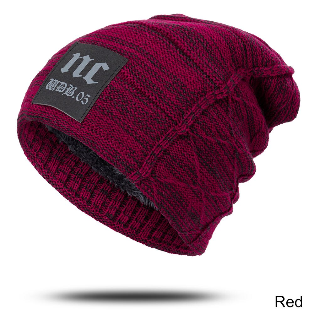 Groupjump afslappet vinterhue til mænd tyk strikkede hue hue mandlige hold varmen mandlige vinter kalot damer hue gorro