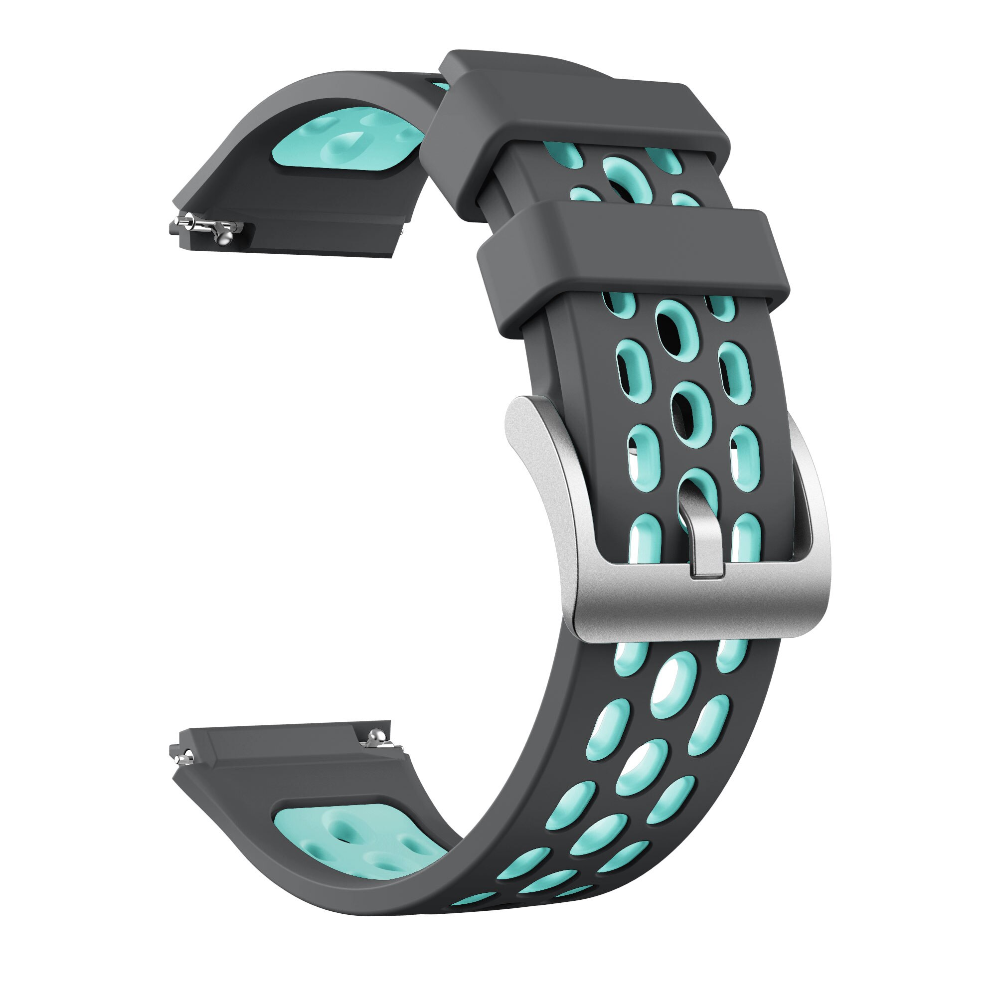 Bånd til huawei ur  gt 2e silikone urbånd sportsrem til  gt2e smart armbånd udskiftning af armbånd correa: Grå grøn