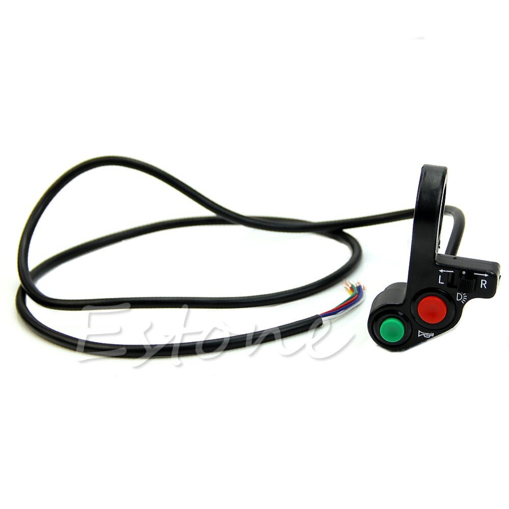 Motorfiets Elektrische Fiets/Scooter Licht Richtingaanwijzer & Claxon OP/OFF Knop W/Rood Groen Knoppen 22mm Dia Stuur