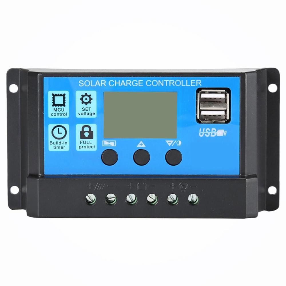 Solar System Controller Photovoltaic Street Light System Controller LCD Display Intelligent Charging Parameter Adjustable