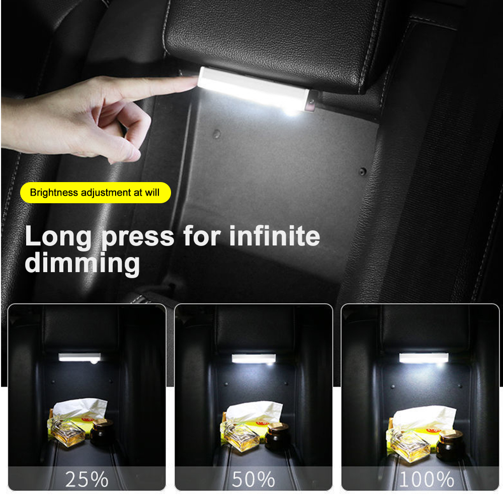 Auto Innen Licht Streifen Bar Lampe für Lieferwagen Bus Wohnwagen Typ-C Ladung LED Gepäck Fach Licht Drahtlose Bewegung Sensor Licht