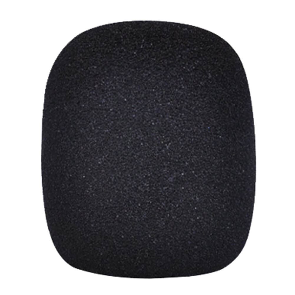 1pc Mix Colors Sponge Microphone Set Replacement Foam DJ Stage Windshield Wind Shield Cover Thick Washable: black