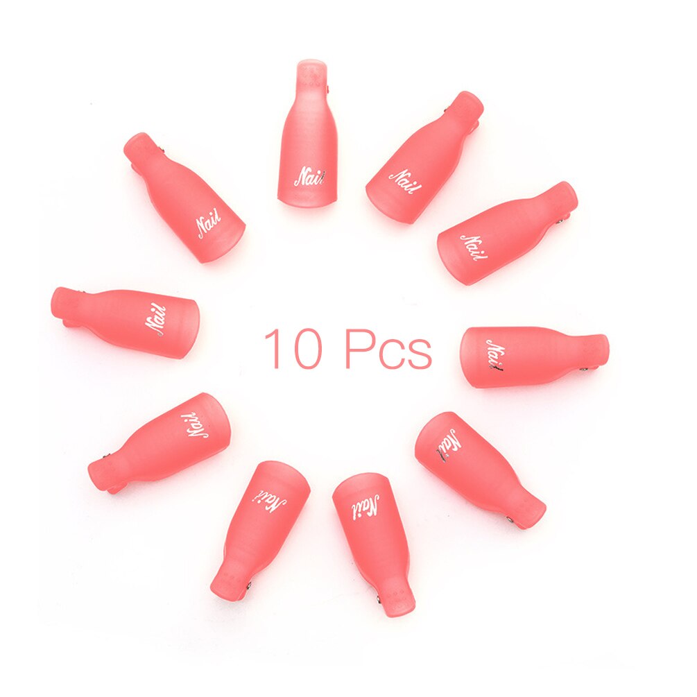 Plastic Nail Art Losweken Cap Clip Uv Gel Polish Remover Wrap Tool Nail Art Tips Voor Fingers Nagellak remover Nail Tool