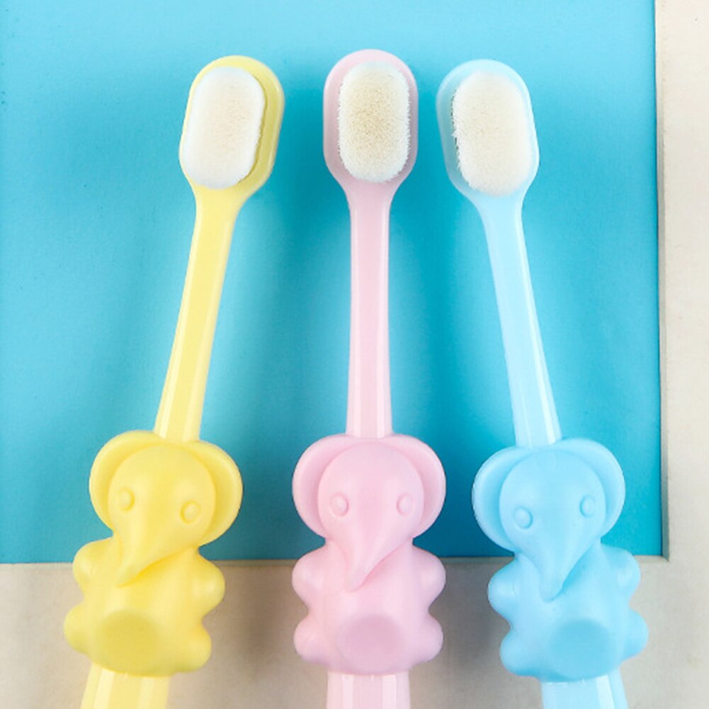 Kids Tandenborstel Cartoon Olifant Zachte Haar 2-10Y Kinderen Baby Training Tandenborstels Meisjes Jongens Kids Dental Care Tandenborstel