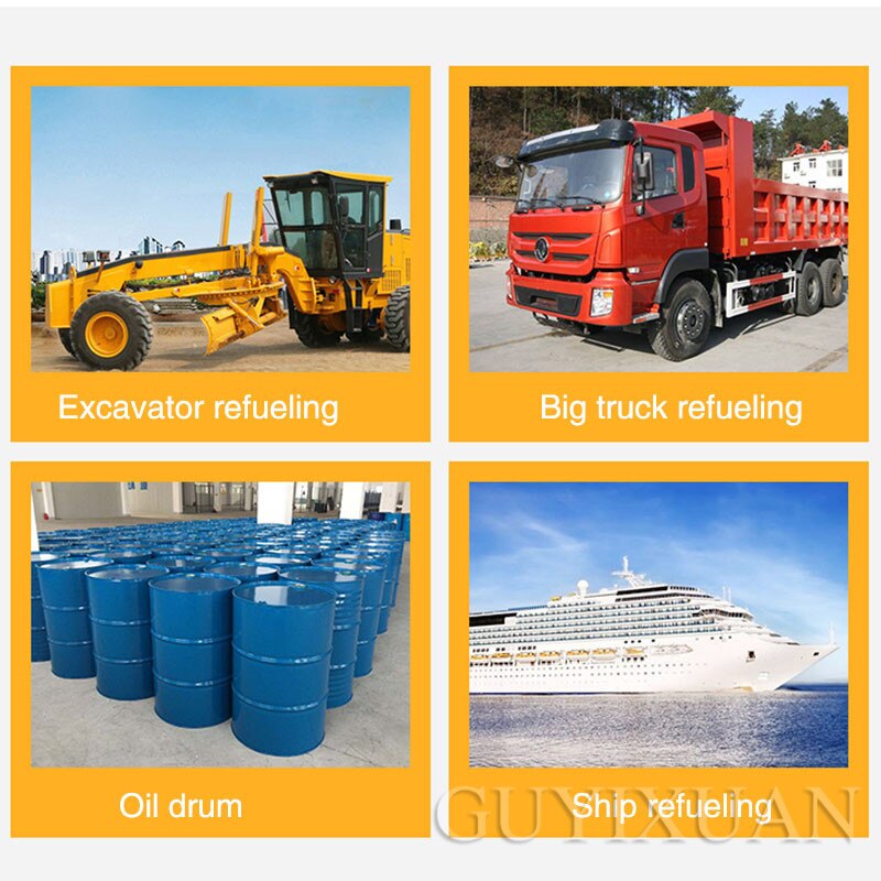 Small portable electric self-priming pump diesel fueling machine suction pump gas station oil suction device