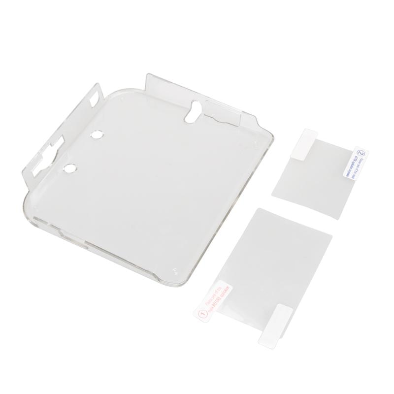 Duurzaam Transparant Plastic Beschermende Clear Hard Case Cover Shell Met Film Bescherming Set Voor Nintendo 2DS