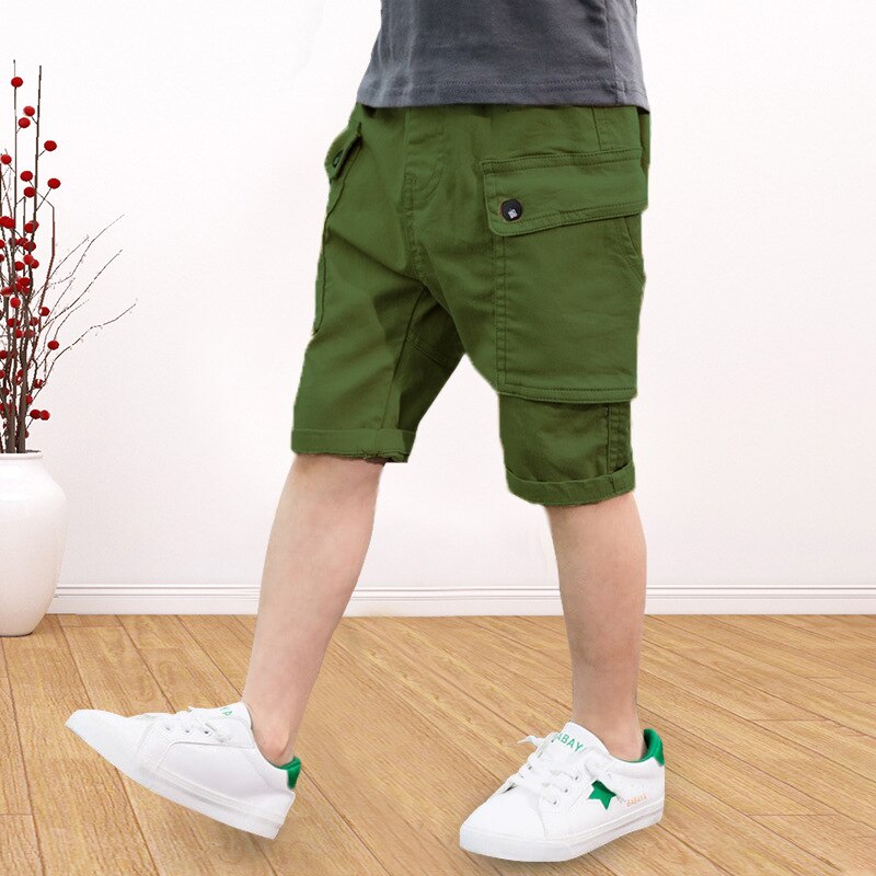Sommar pojkar shorts bomull tonåringsbyxor fritidsbyxor för barn barn shorts skola baby sport shorts barn baggy byxor