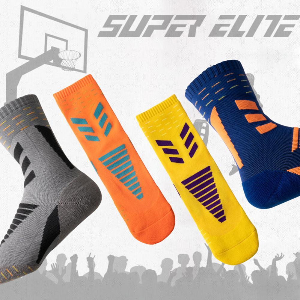 1Pair Cycling Thicken Men Basketball Socks Deodorant Quick-drying Breathable Running Male Sports Long Tube Sock