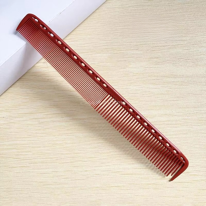 Peine de corte de pelo japonés de doble cara, herramientas antiestáticas multifuncionales de resina para barbería, 21,5 cm: Verde