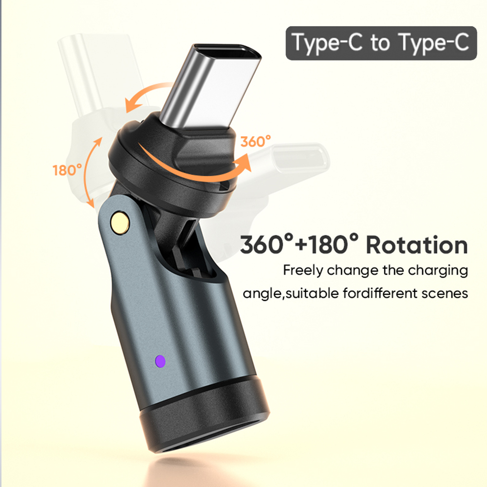 AUFU 240W USB C Adapter USBC To Type C OTG Fast Charge Cable Adapter Type C Male To Female Converter For iPhone16 Macbook Laptop: Default Title