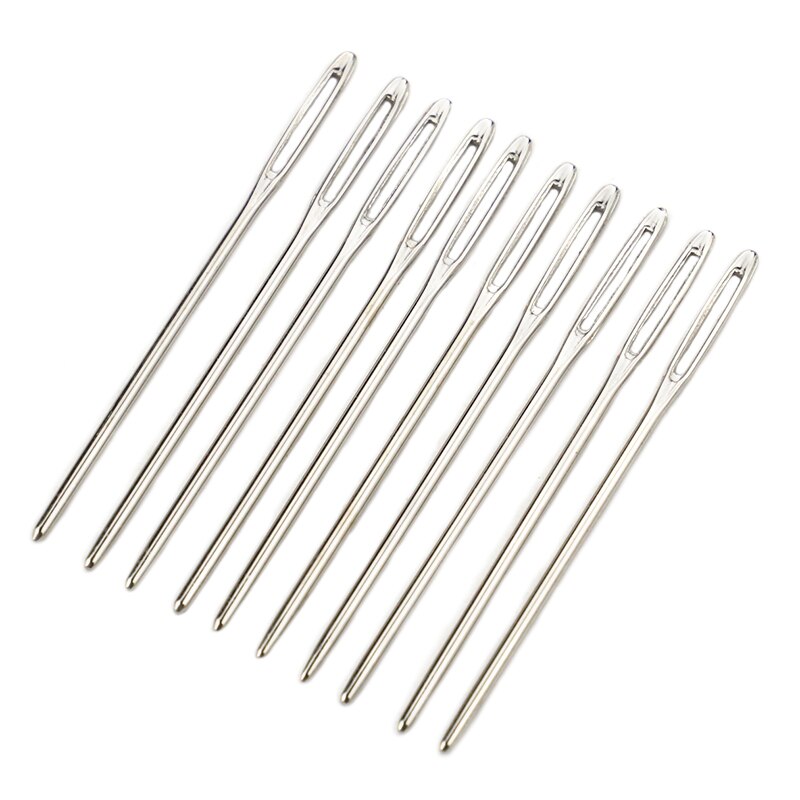 DIY leather sewing needle knitting flower needle household stainless steel hand sewing needle embroidery tool leather sewing set
