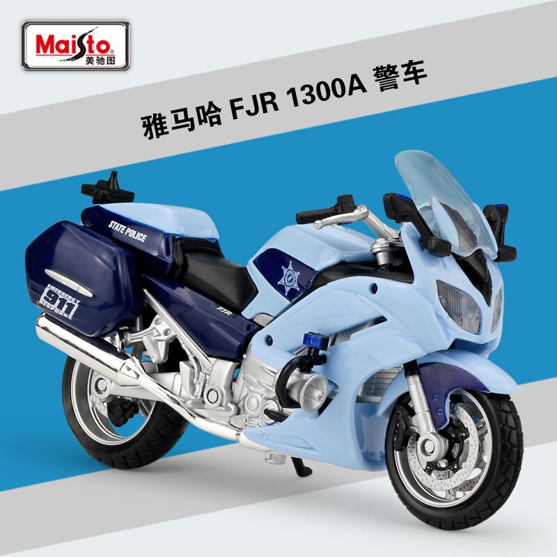 1:18 Maisto R1200 RT Motocicletta di Polizia Modellini In Metallo Modello di Moto Da Collezione: FJR 1300A Blue