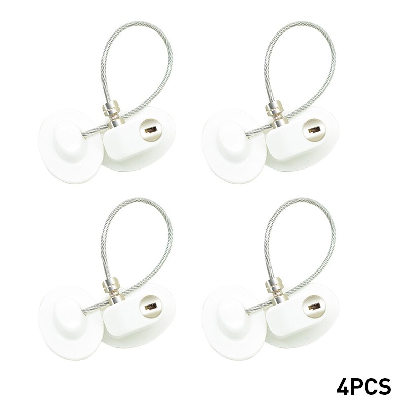 4 stks/set Zonder Ponsen Kind Veiligheid Bescherming Lock Venster Sloten Baby Veiligheid Lade Koelkast Lock Venster Limiter: PJ3679A-4PCS