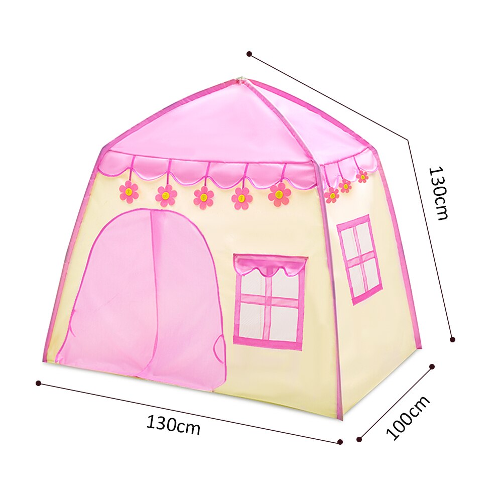 Kids Play Tent Roze Blauw Kinderen Speelhuis Kinderen Tente Enfant Draagbare Baby Speelhuis Tipi Kids Bloemen Kleine Baby kasteel