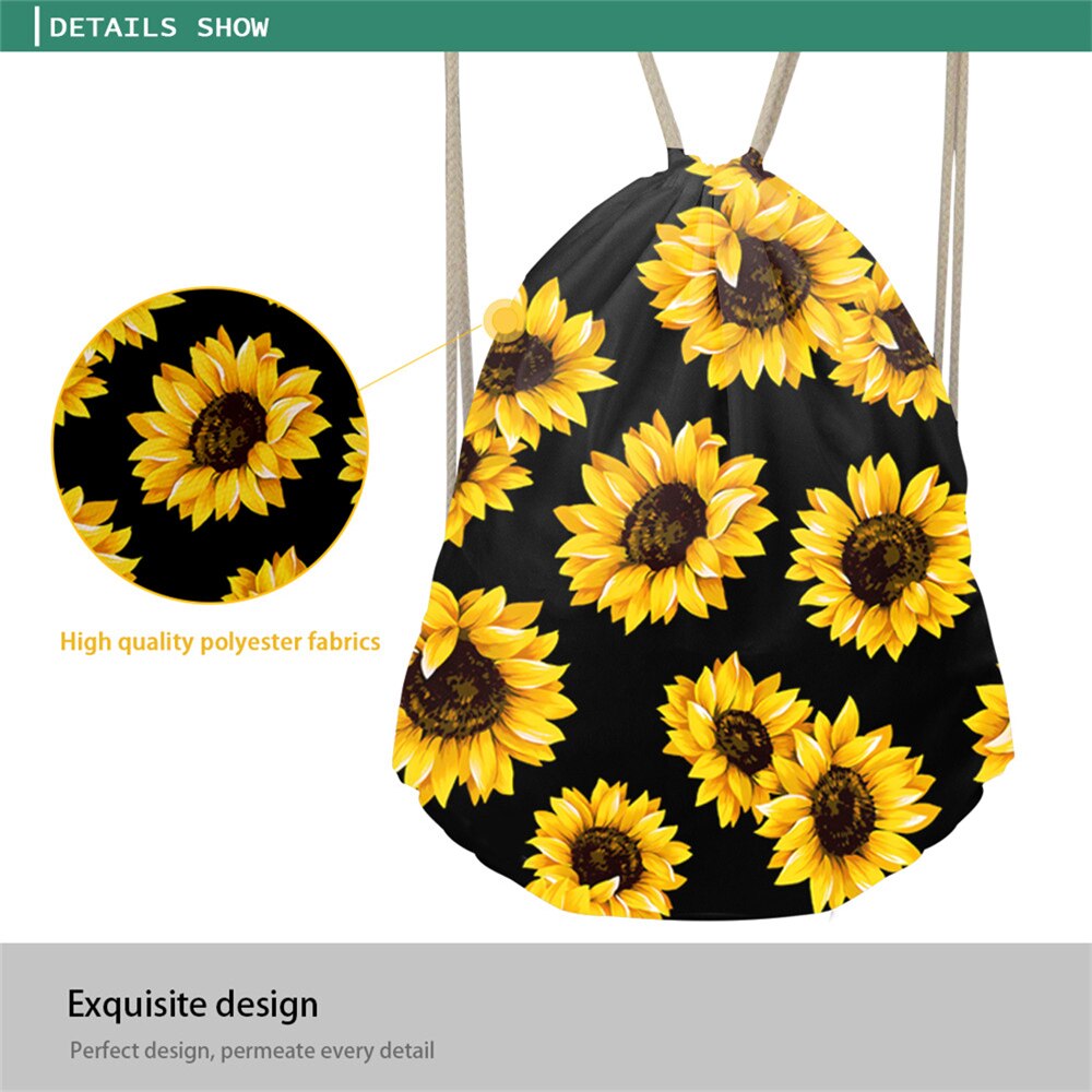 Forudesigns mochila feminina damestas met s 3d voedselpuzzelprint, klein trekkoordtasje, casual trekkoordtasje, zakje met zakken voor meisjes