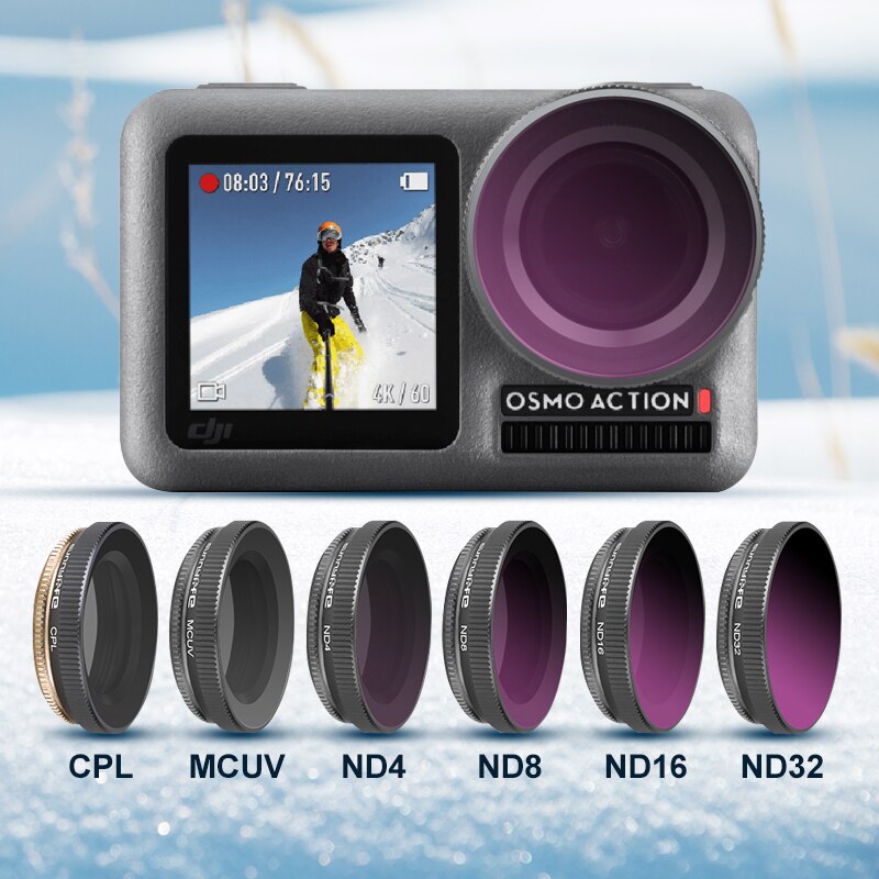 DJI OSMO działania filtr CPL z filtrem polarnym dla DJI OSMO działania chronić filtr obiektywu dla OSMO obiektywu aparatu akcji akcesoria