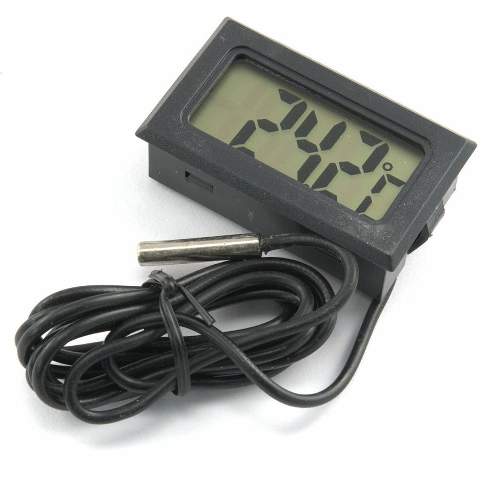Digital lcd temperatursensor fugtighedsmåler termometer hygrometer gauge termometer vandtemperaturmåler