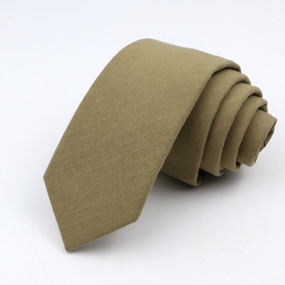 Ties for Men Cotton Linen Narrow Tie Skinny Cravat Neckties Men Party Skinny Tie Casual Neck Ties Neckwear Accessoried: 11