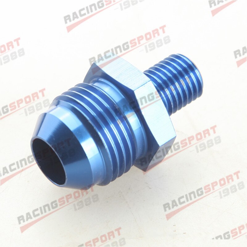 -8 Un 8un Maschio bagliore per M12 X 1.25 (Mm) metrico Raccordo Diritto Blu