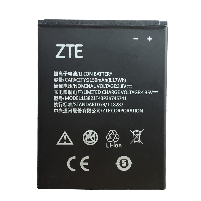 3.8V 2150mAh Li3821T43P3h745741 Voor ZTE Blade L5 Plus Voor ZTE Blade T520 Voor ZTE Blade SS C370 L0510 batterij